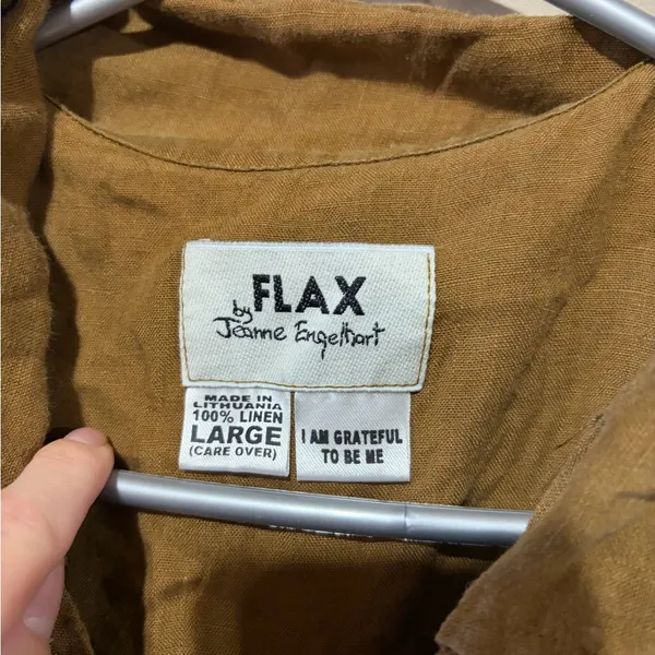FLAX linen button up - Image 2