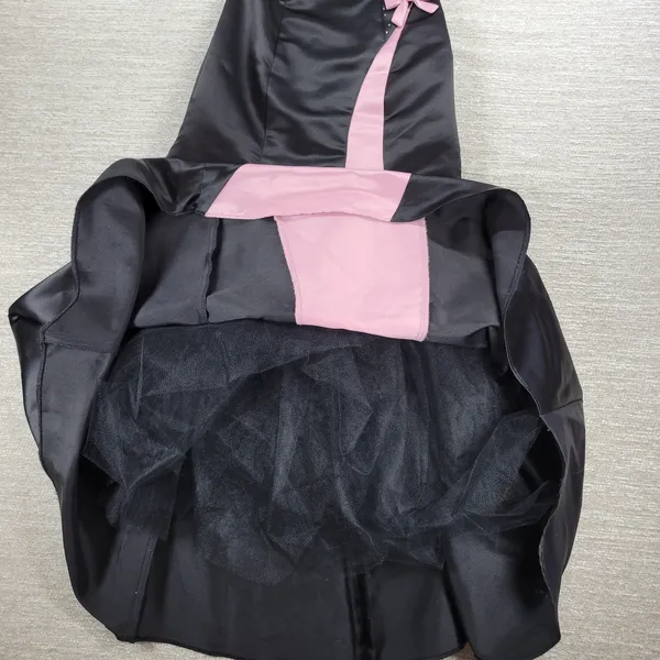 VTG Gunne Sax Jessica McClintock Gown 5/6 Black‎ Pink Satin Fairy Formal Dress - Image 11