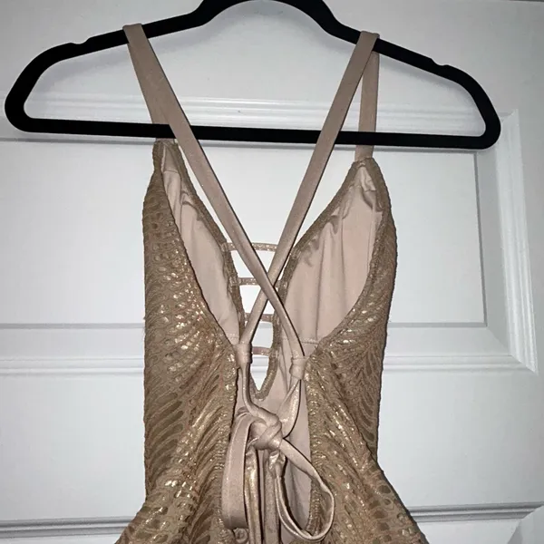 Cosita Linda Beachwear Metallic One Piece Swimsuit Size S - Image 7