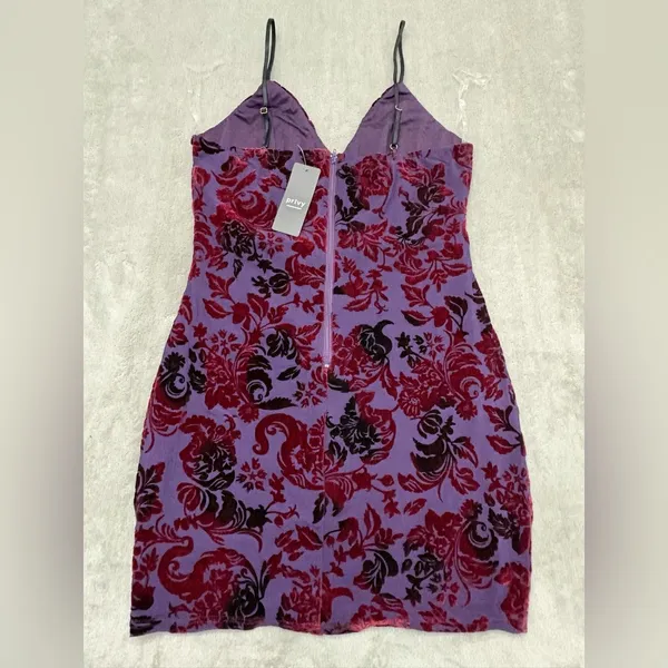 NWT PRIVY Formal Velvet Party Slip Dress, Large - Image 3