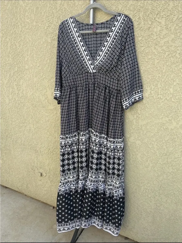 Me 2 Magic by Anthropologie women’s bohemian maxi dress 2X - Image 2