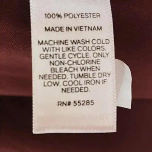 Women's Burgundy Satin Slip Dress Size 2 V Neck Spaghetti Strap Cocktail Prom - Image 6