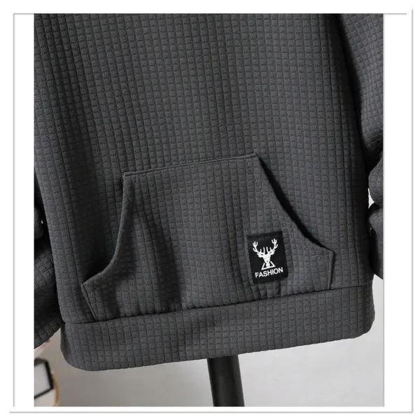 SheIn Young Boy Letter Patched Kangaroo Pocket Hoodie - Image 5