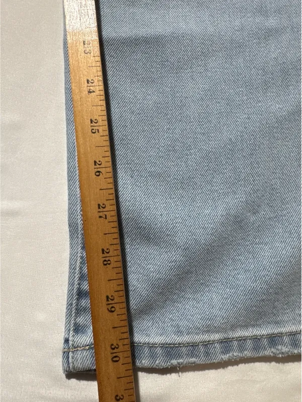 Seven7 Premium Brand Light Blue Straight Leg Jeans Size 16 - Image 3