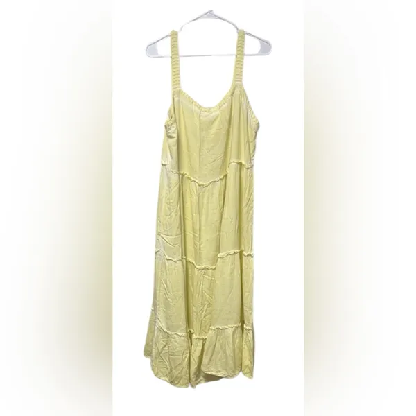 SATURDAY SUNDAY by Anthropologie Yellow Sleeveless Maxi Dress Size XL - Image 2