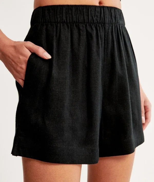 Linen Blend Pull-On Abercrombie Shorts - Image 2