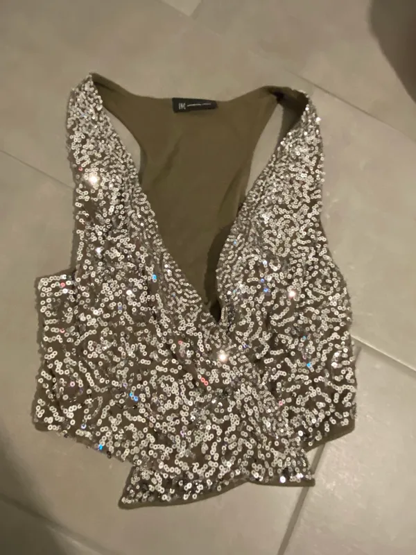 sparkle vest Green Size M - Image 2