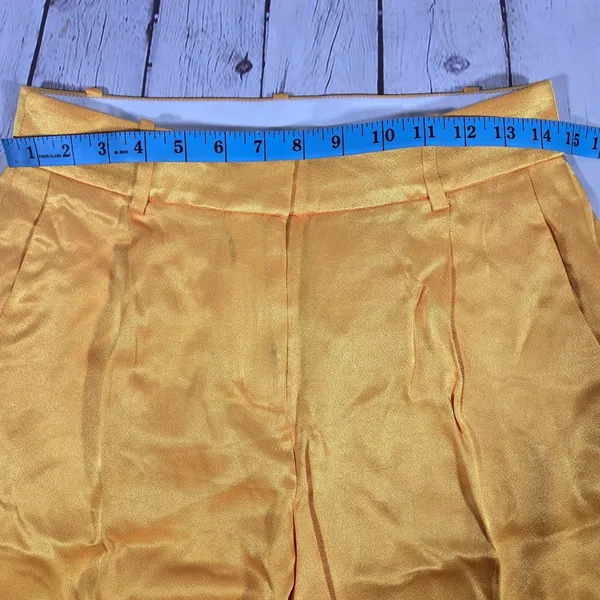 J. Crew Straight-Leg Essential Pant Luster Crepe Warm Sunflower BT428 Yellow 2‎ - Image 10