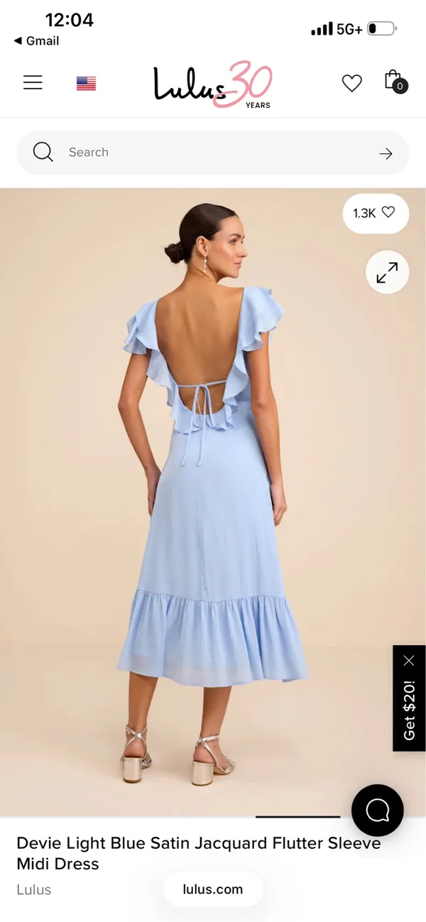 Light Blue Satin Lulus Dress - Image 5