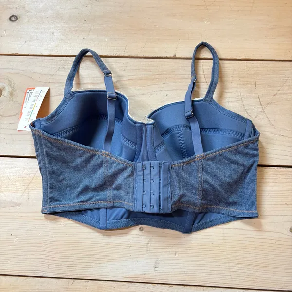 Colsie NWT Women's Denim Blue Corset Size L - Image 8