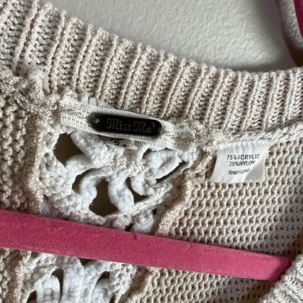 Miss me size‎ small beige sweater - Image 4