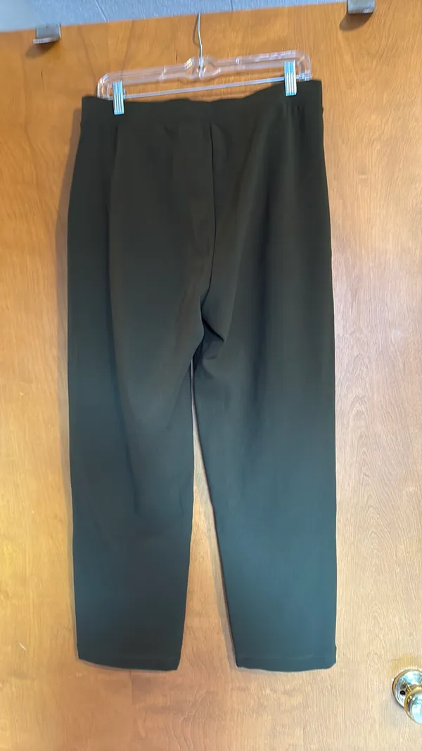 Loft Pintuck Pull-On Pant Army Green M - Image 3