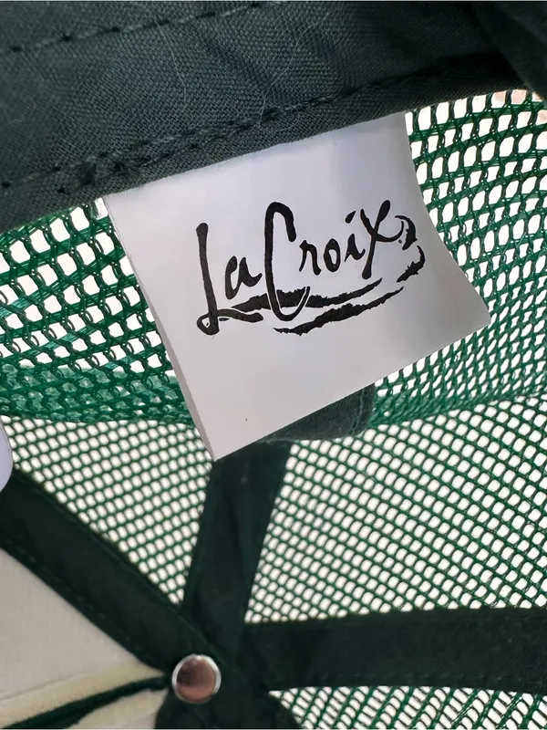 NEW La Croix Lover Puff‎ Print SnapBack Green Trucker Hat Adult OSFM - Image 7