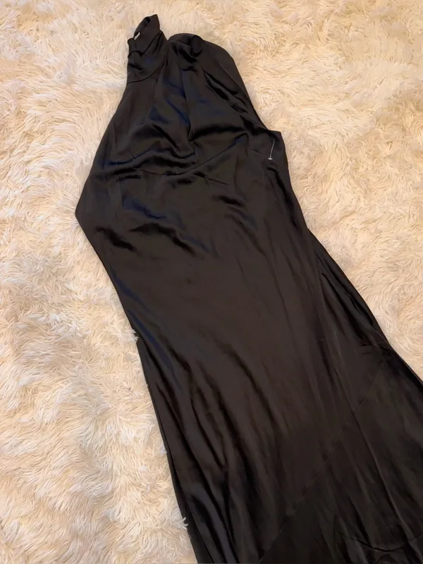 NEW Significant Other Nadia black satin dress sz 12 - Image 6