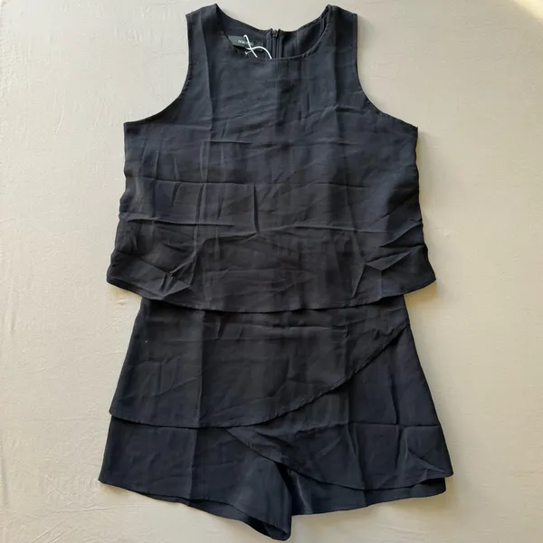 Dokotoo Sleeveless Chiffon Ruffle Jumpsuit Romper - Image 6