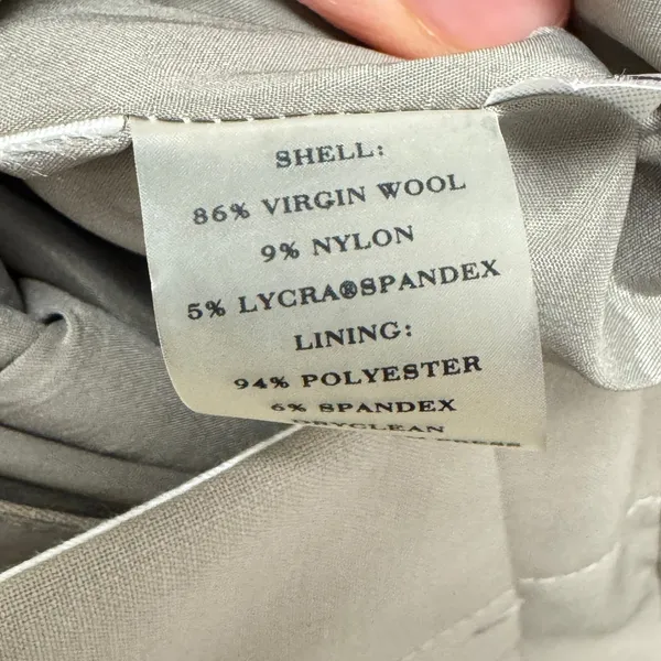 Ann Taylor Tan Beige Virgin Wool Blend Straight Leg Dress‎ Pants Trousers Size 6 - Image 5