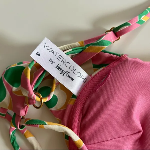 Kenny Flowers Pink and Green Floral Bikini - Image 7