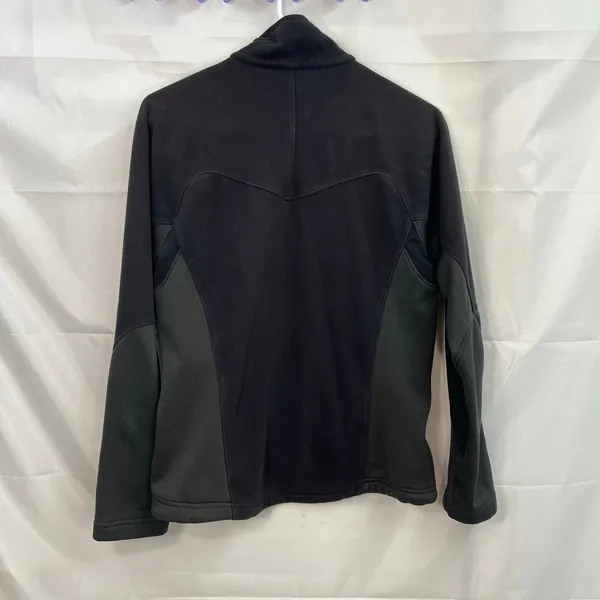 REI adult black gray fleece‎ full zip pocket outdoor athletic active jacket S/M - Image 10