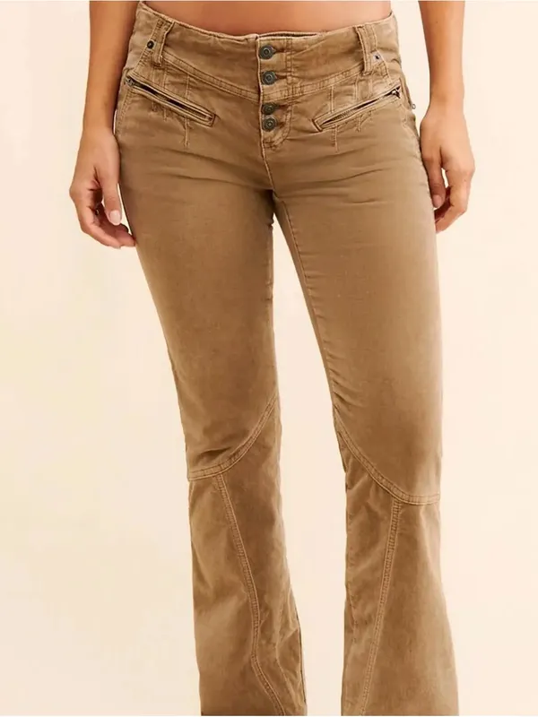 Free People Hit Back Slim Flare Trousers Sz.14 - Image 3