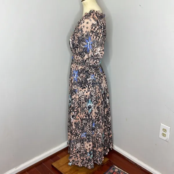 Ulla Johnson‎ Indah Floral-Print Puff-Sleeve Midi Dress - Image 3