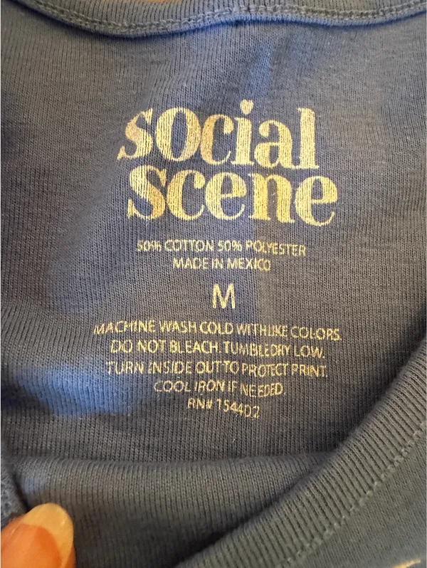 Blue Tank with Malibu CA logo, Size M Size M - Image 3