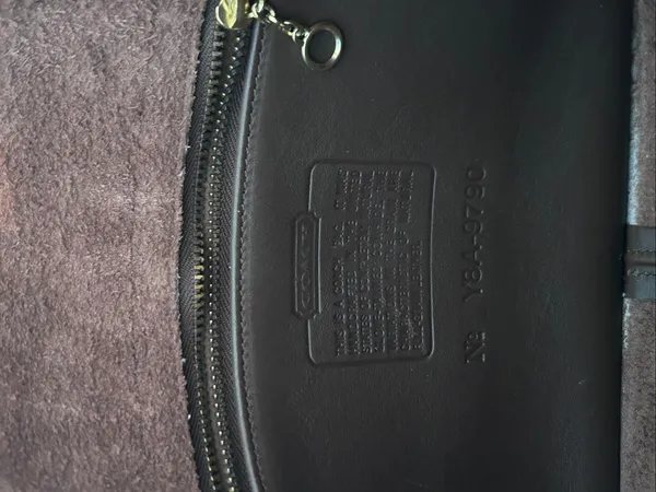 Vintage Coach City Bag Mahogany Brown Leather Handbag - Image 5
