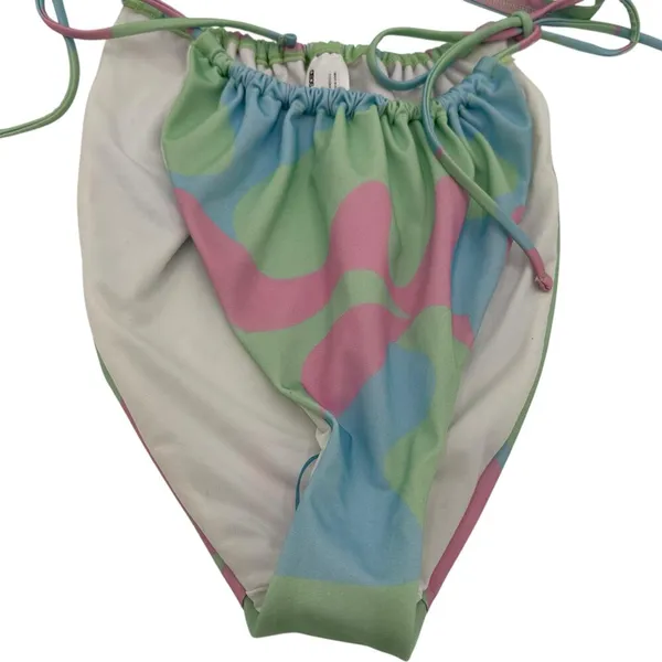 ASOS Design Fuller Bust Triangle Bikini Pastel Camo Print Size 36DD-E / 14 - Image 2