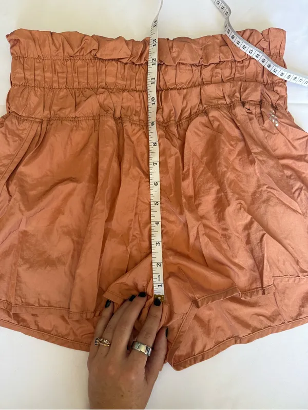 Free People Movement The Way Home Shorts in Rust Orange Size Large - Image 10