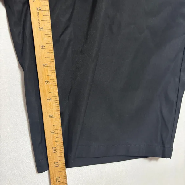 Lands' End Active Chino Shorts‎ Black Stretch OEKO-TEX Technical Golf Travel 12 - Image 6