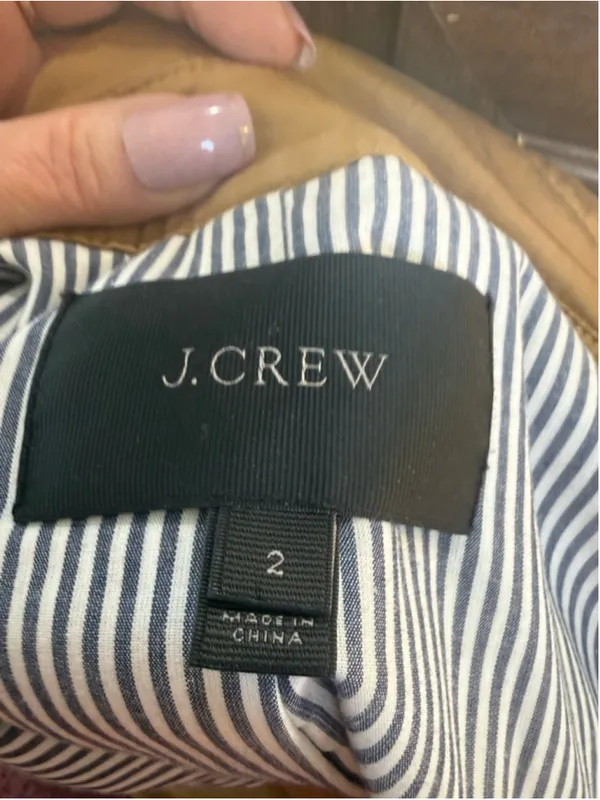 Women's J.Crew Tan Trench Coat Size 2 - Image 7