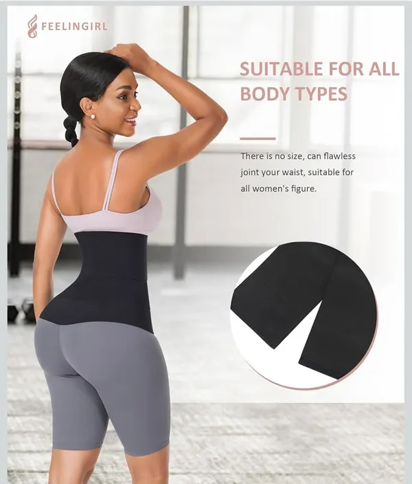 Black high waisted shape wear wrap trainer Size none - Image 3