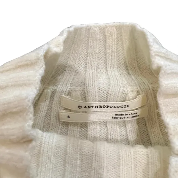 By Anthropologie Mock‎ Neck Pullover Sweater Size Small - Image 3