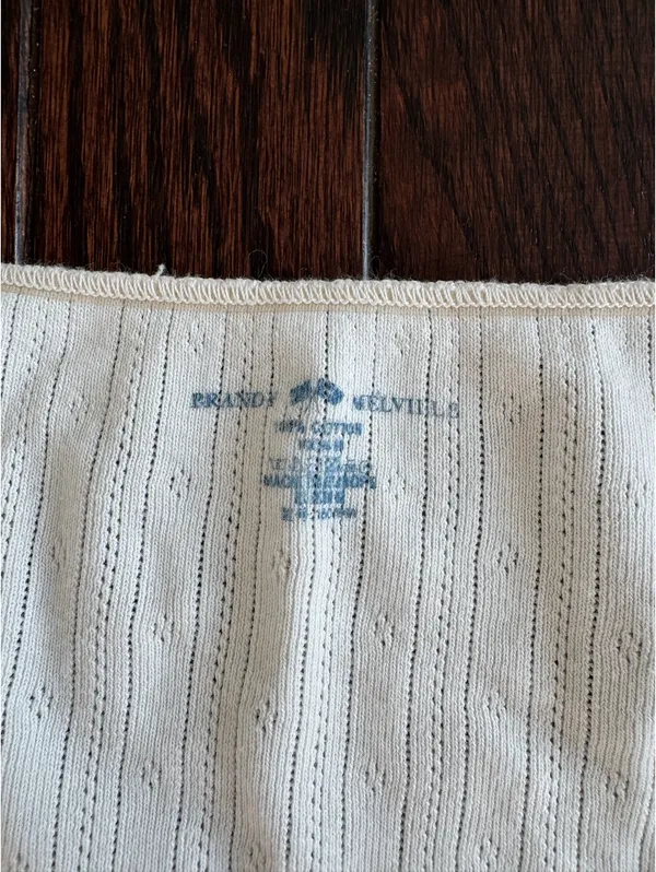 Brandy Melville white pointelle top - Image 3