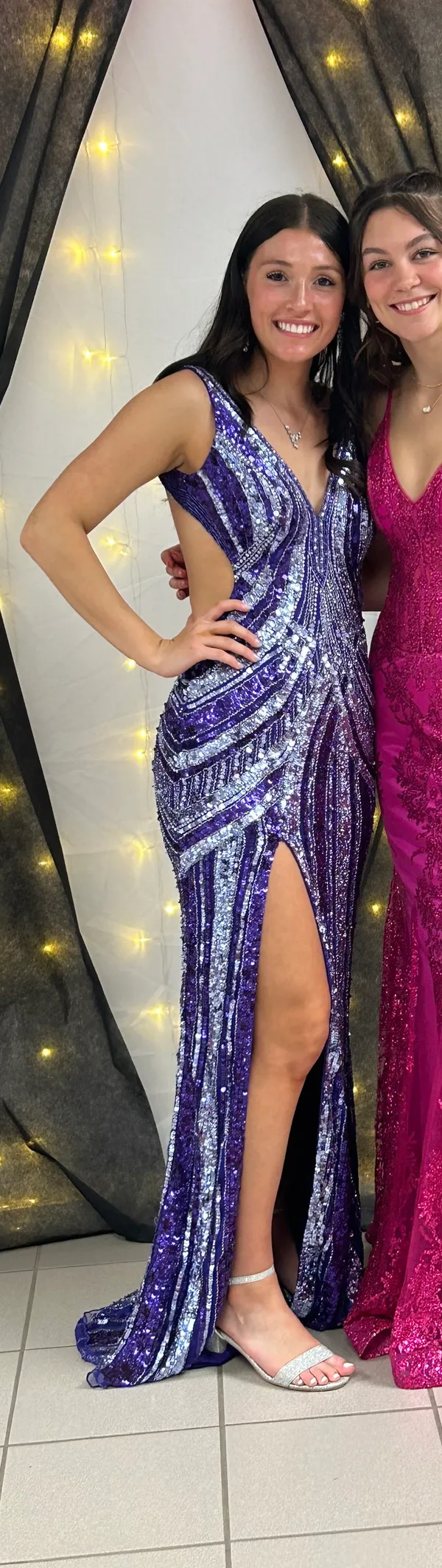Sherri Hill Prom Dress 56316 In Lilac Purple - Image 2