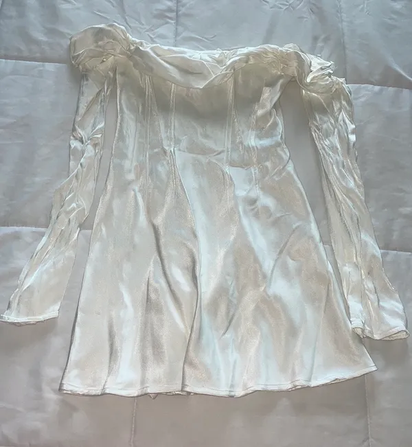Meshki White Dress - Image 3