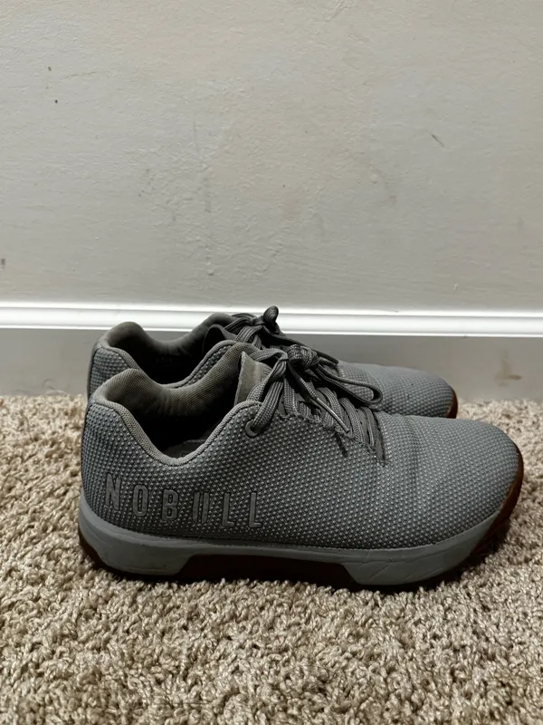 NOBULL Gray Gum Sole Training Shoes - Image 3