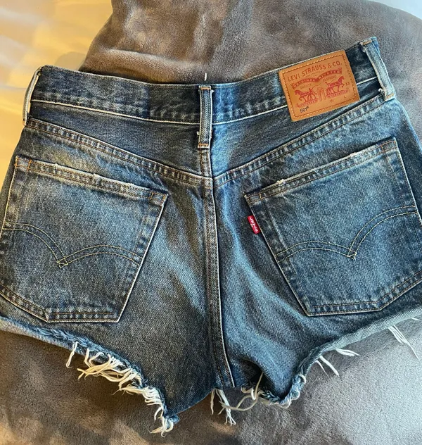 Levi's Mid Rise 501 Cutoff Denim Shorts - Image 2