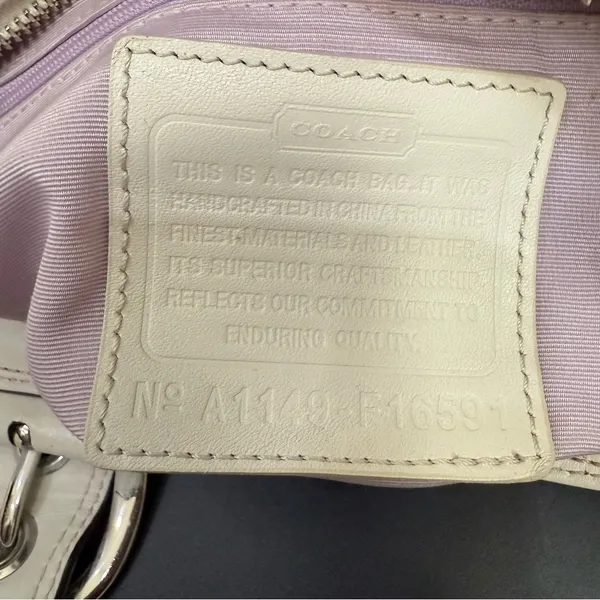 COACH 16591 Soho Linen Op Art Tote Multicolored Jacquard Canvas Shoulder Bag - Image 12