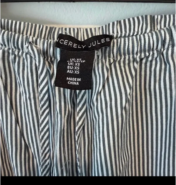 Linen Pants Gray Size XS - Image 3