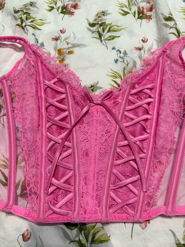 Victoria's Secret Pink Bra Corset - Image 4