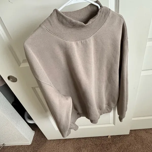 Women’s Mockneck Sweater Brown - Image 2