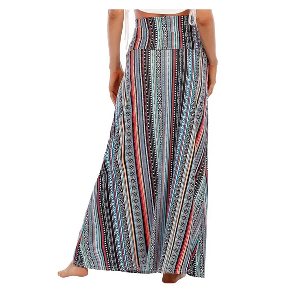 Zando NWT Boho Aztec Maxi Skirt Size Medium Tribal Print High Waist - Image 4