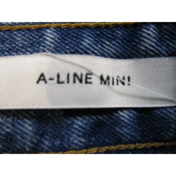 Cotton On 91 Denim Mini Skirt Blue Stone Acid Wash High Rise A Line Retro 6 - Image 4