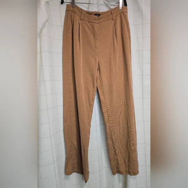 J Crew Wide-leg pleated twill trouser pant - Image 2