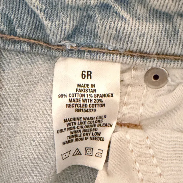 AEROPOSTALE Jeans Sz 6R Light Wash Distressed Ankle Straight Leg‎ Stretch - Image 8