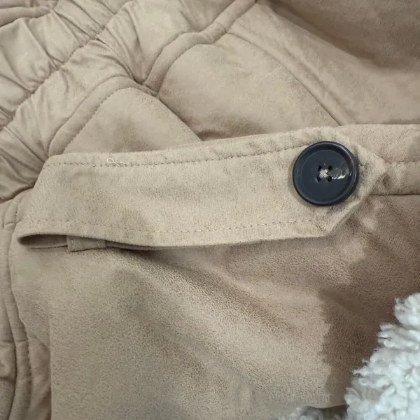 Great Jones Lined Sherpa Coat in Brown, Size S​ - Image 9