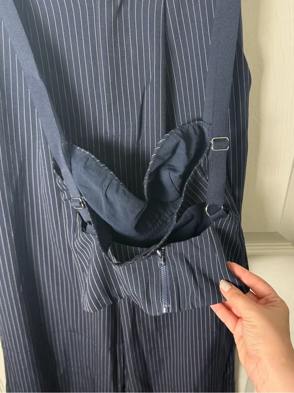Princess Polly Briana Set Navy Pinstripe 0 - Image 6
