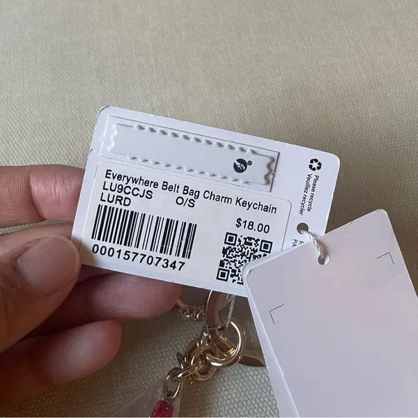 Lululemon Everywhere Belt Bag Charm Keychain - Lululemon Red - Image 5