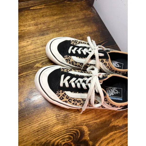 Vans Black And Leopard Sneakers‎ 7 - Image 3