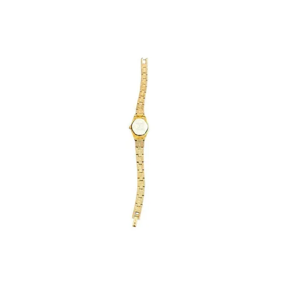 Millar Women's Quartz Watch Gold-Tone Textured Band Stainless Steel Back 7" - Image 5